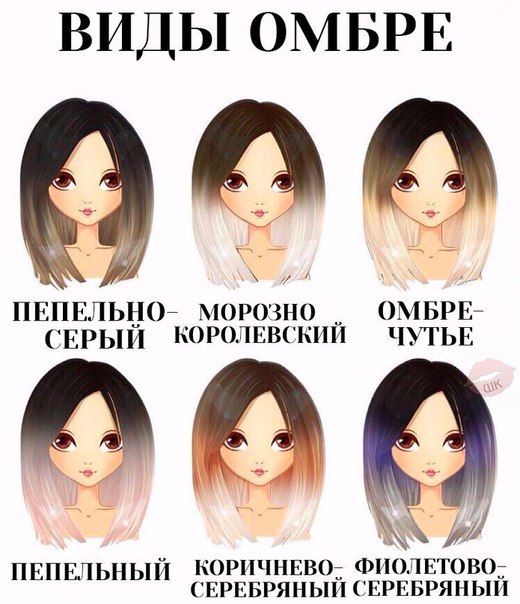 Дай знать, если нравится хотя бы один вид омбре  