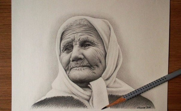 Рисунок простым карандашом
