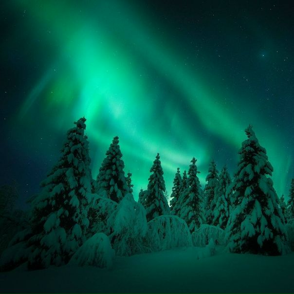 Полярное сияние над Норвегией